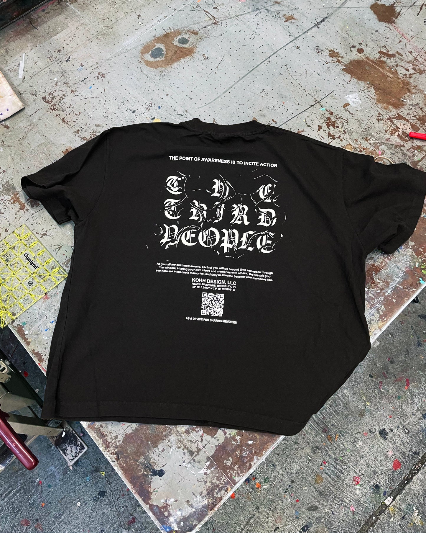 RIPPLE T-SHIRTS BLACK